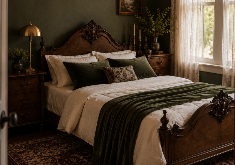 How to Create a Moody Victorian Bedroom Without Making Your Home Feel Outdated