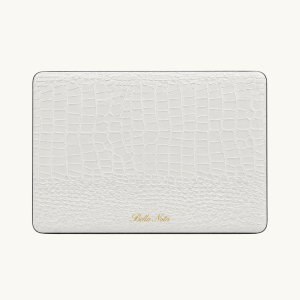 White Silk MacBook Case